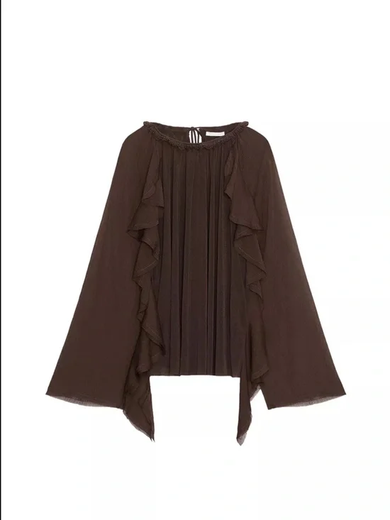 Flowy Ruffled Blouse - Picture 1 of 1